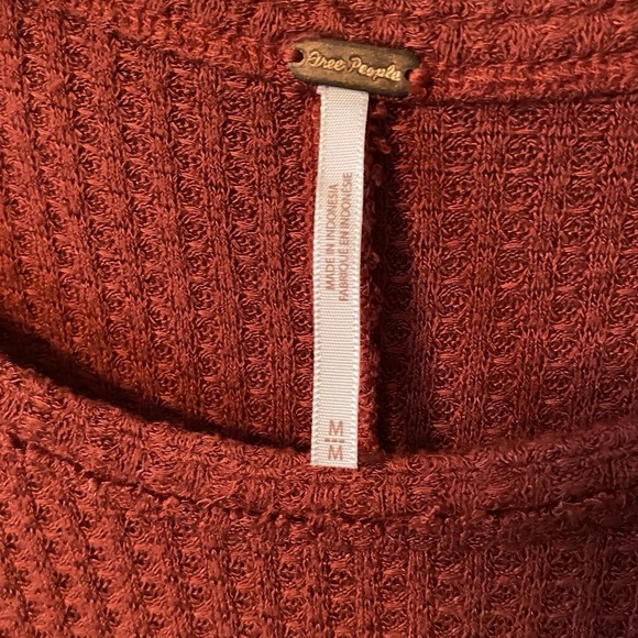 Free People Women's Pink‎ Long Sleeve Blouse Size M - Picture 6 of 12